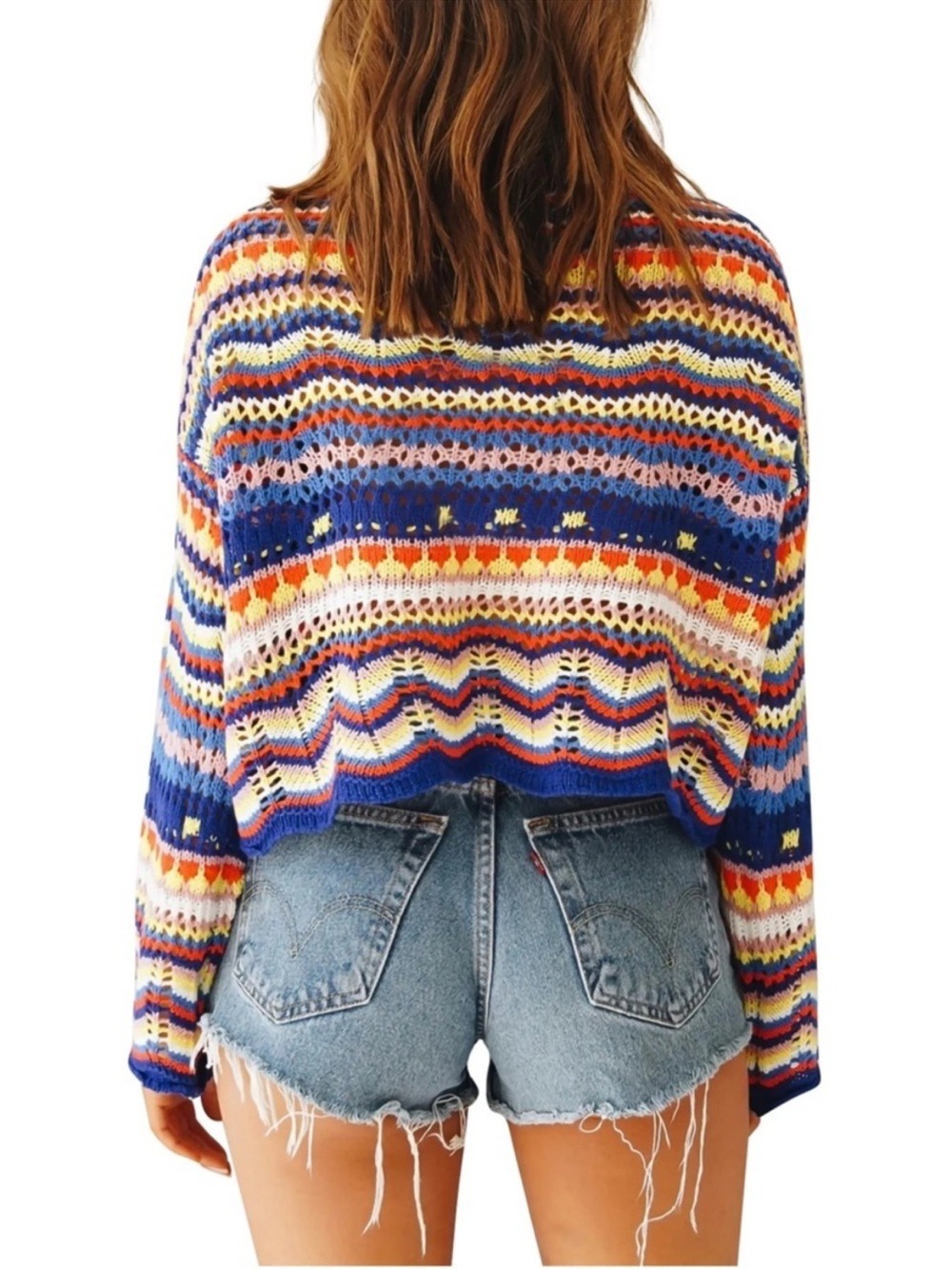 Beginning Boutique Bold and Beautiful Crochet Sweater - Size Small/Medium - Picture 2 of 14